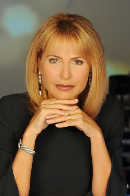 Lilly Gruber, host of the program OttoeMezzo